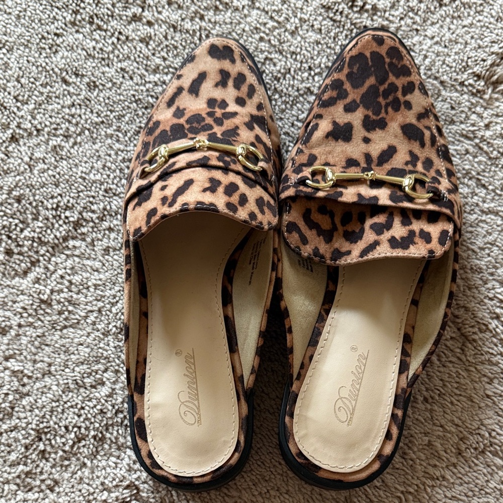 Lena Brown Leopard Women's Loafers